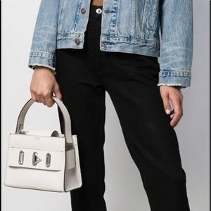 Salar - Contrast stitching tote bag